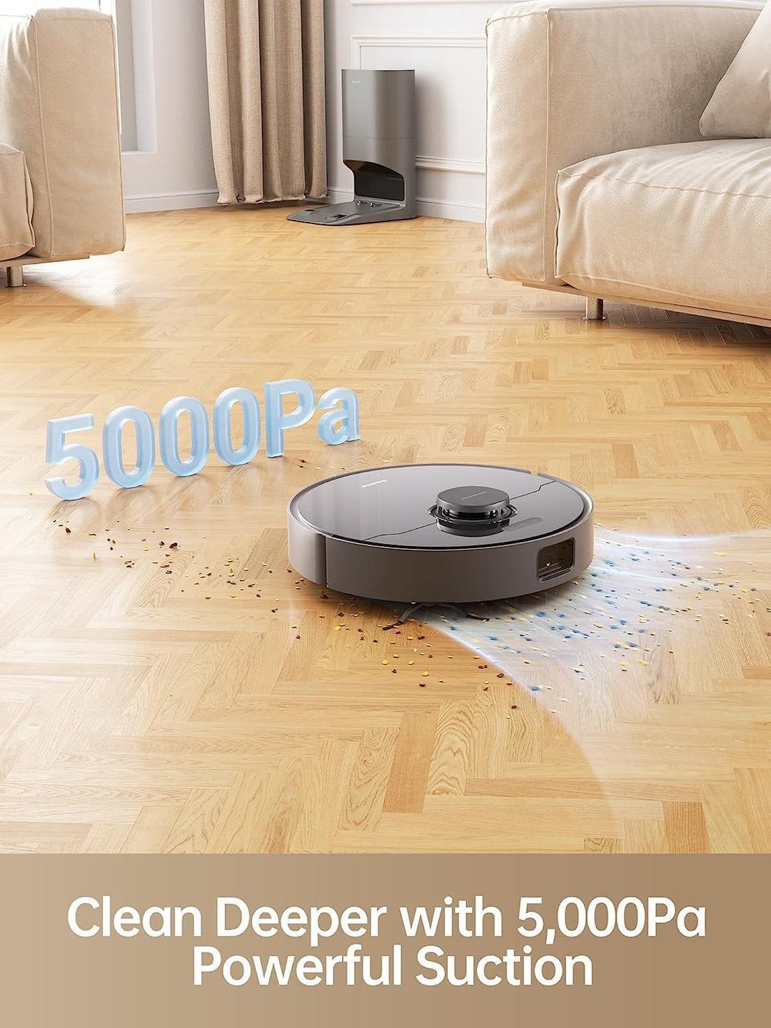 Dreame D10s Plus Staubsauger- und Wischroboter mit DualBoost 1.0 Auto-Entleerung, KI-Aktion, LDS-Nav