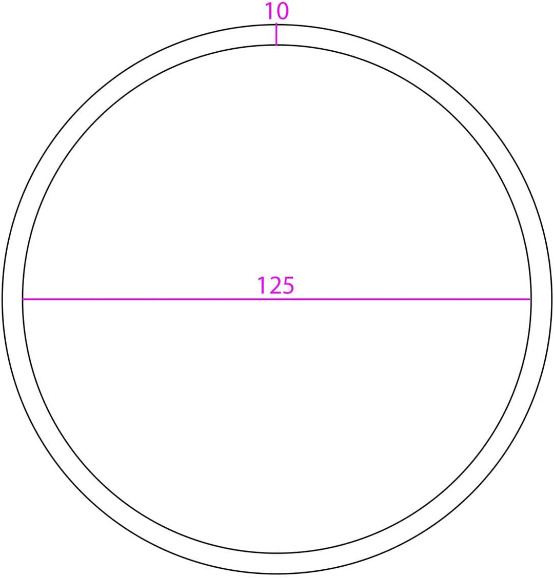 Dichtungsring aus Silikon 3er Set, Ersatzteil für VERTES 3, 5 und 7 Liter Wurstfüllmaschinen, Wurstf