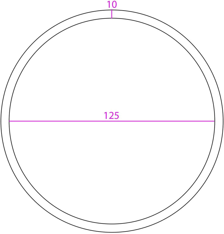 Dichtungsring aus Silikon 3er Set, Ersatzteil für VERTES 3, 5 und 7 Liter Wurstfüllmaschinen, Wurstf