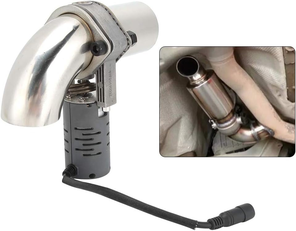 Auslassventil Schalldämpfer, 304 Edelstahl Elektrisches Auslassventil Schalldämpfer-Absperrventil Ca