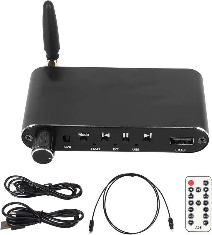 Bluetooth-Empfänger-Sender, 4-in-1 Bluetooth 5.1 Aux-Audio-Adapter, HiFi-DAC, Digital-Analog-Konvert