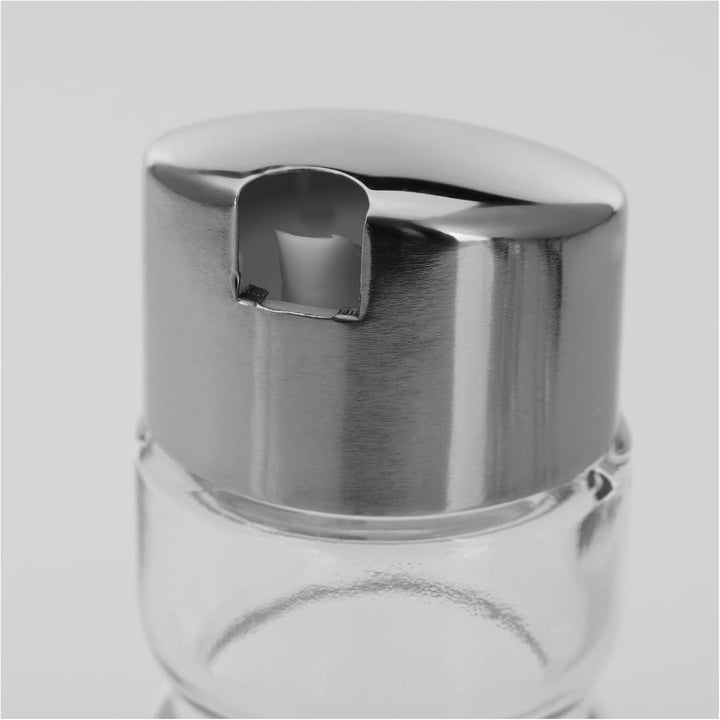 Westmark Menage Essig- und Öl, 3-tlg., Fassungsvermögen: je 160 ml, Rostfreier Edelstahl/Glas, Wien,