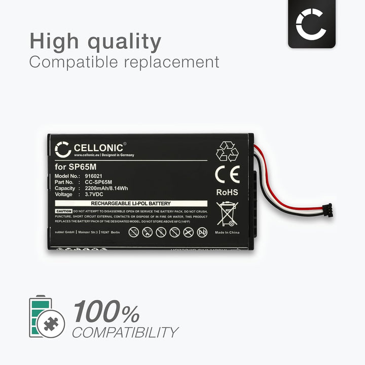 CELLONIC® Ersatz Akku SP65M kompatibel mit Sony PS Vita (PCH-1000 / PCH-1004) / PS Vita (PCH-1100 /