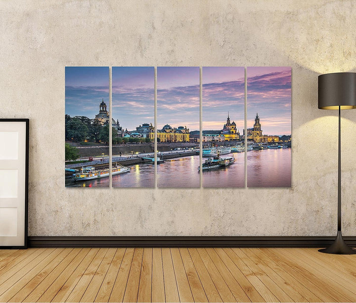 islandburner Bild auf Leinwand Dresden Deutschland Über Der Elbe Bilder Wandbilder Poster Leinwand 1