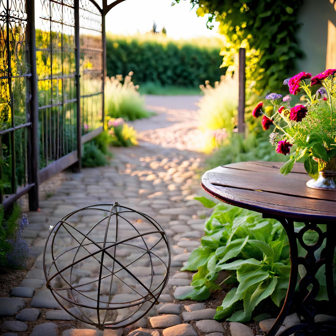 Rostkugel Dekokugel verrostet Drahtkugel Kugel Gartenkugel Metall Rost Deko Edelrost 40cm Durchmesse