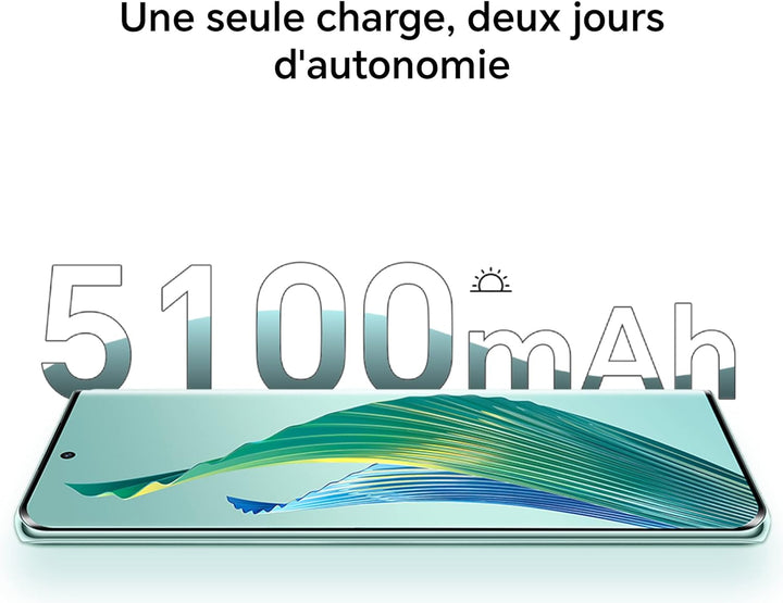 HONOR HONOR Magic5 Lite 5G Handy, Smartphone Akku 5100mAh, AMOLED gebogener Bildschirm 120Hz, dünn u