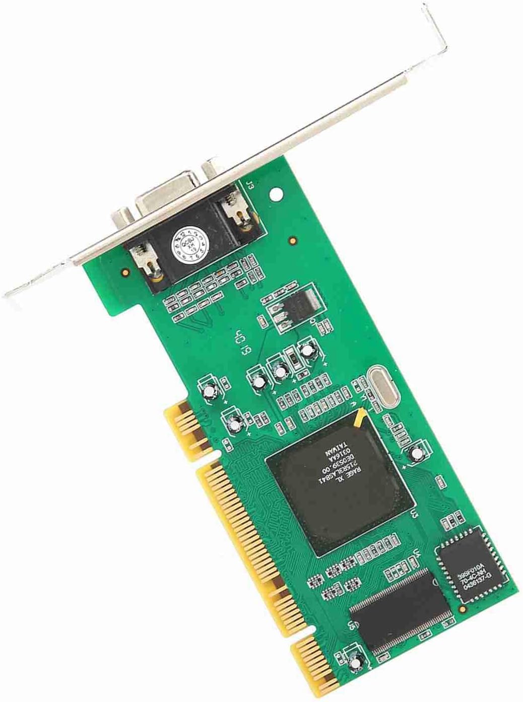 Goshyda Grafikkarte VGA PCI 8MB 32Bit, Desktop-Computerzubehör, Multi-Display für ATI Rage XL, VOD-S