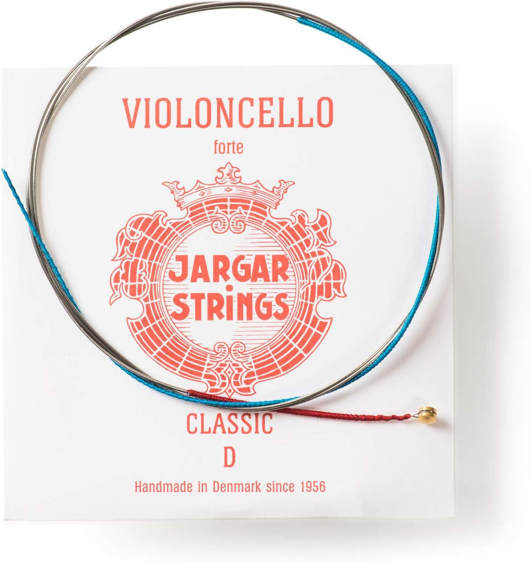 JARGAR Ce-DCF Cello Classic D-Saite, forte (0,99mm) für Cello Forte / Heavy Rot // Red, Forte / Heav