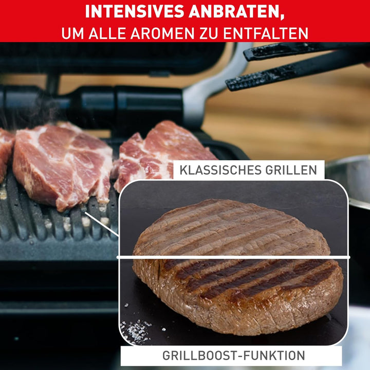 Tefal Optigrill Elite GC750D | Kontaktgrill | Elektrischer Indoor-Grill | 12 automatische Grillprogr