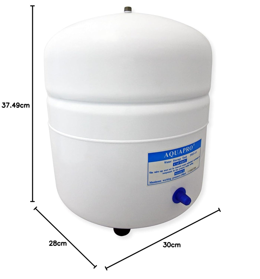 Umkehrosmose 3.2 G Stahl Wassertank 12,1 L Wasser Container lebensmittelecht