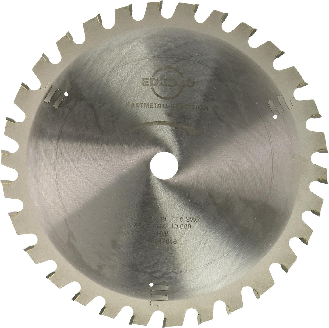 Edessö 46119016 HM-Kreissägeblatt Präzision-Super WZ HW 190x2,8/1,8x16 Z=30 SWZ, Silber
