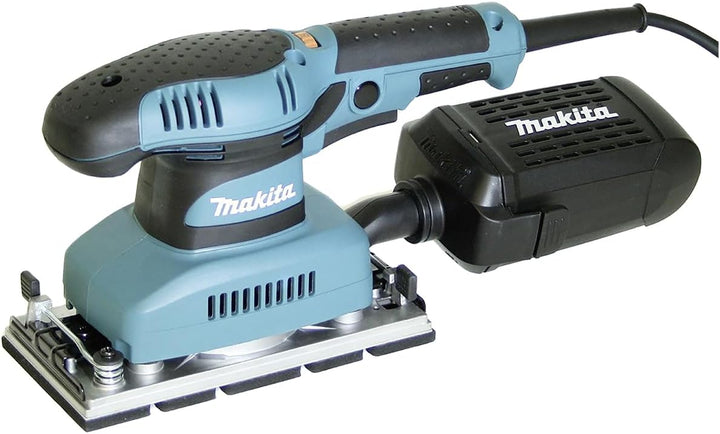 Makita Werkzeug GmbH BO3711J Schwingschleifer 190 W im Makpac, Schwarz, Blau, (L x B x H) 253 x 92 x