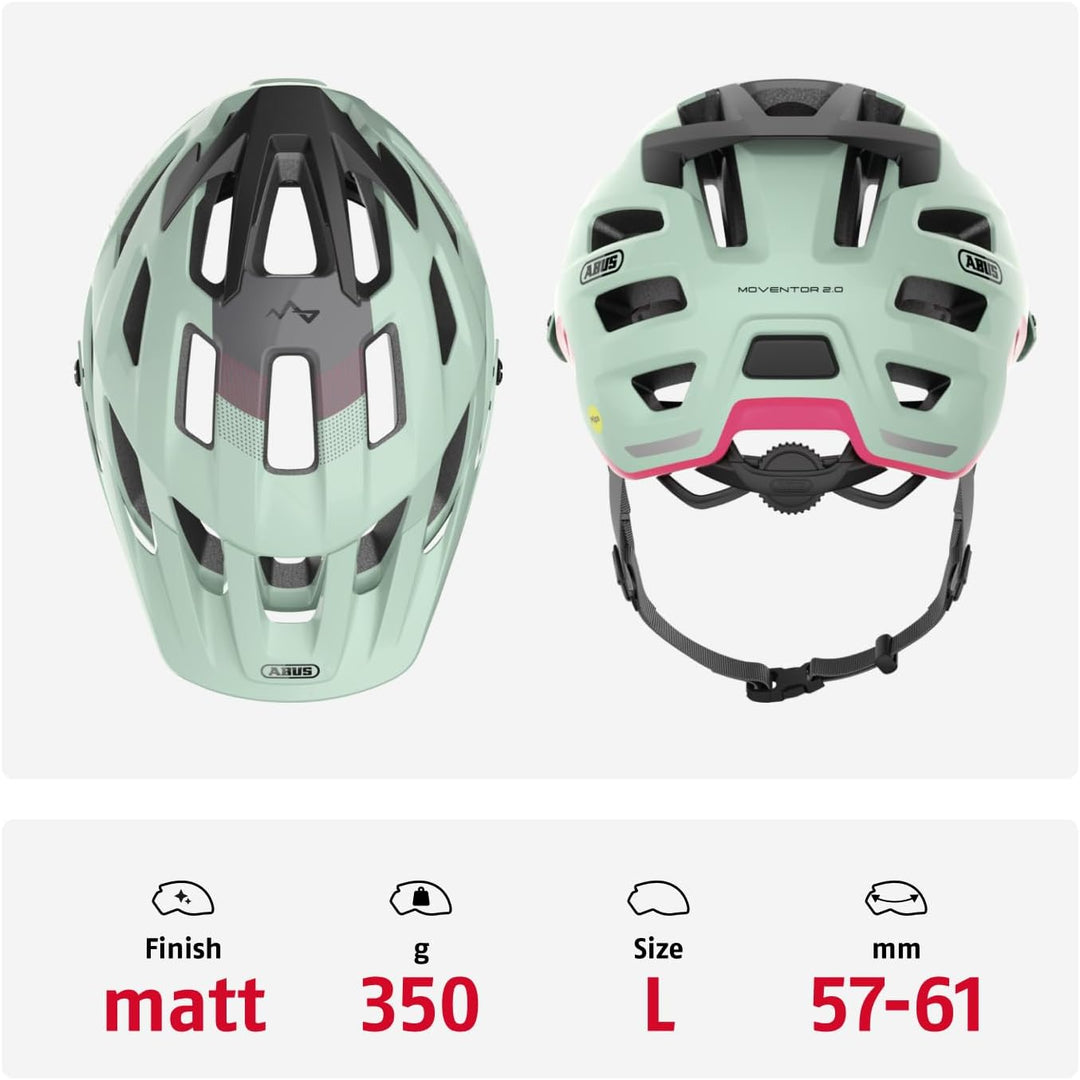 ABUS MTB-Helm Moventor 2.0 MIPS - Fahrradhelm mit Aufprallschutz für den Geländeeinsatz - All-Mounta
