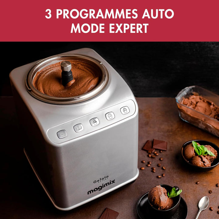 Magimix 11680 Eis Expert – Ice Cream Makers (Stainless Steel, Ice Cream, Sherbet)