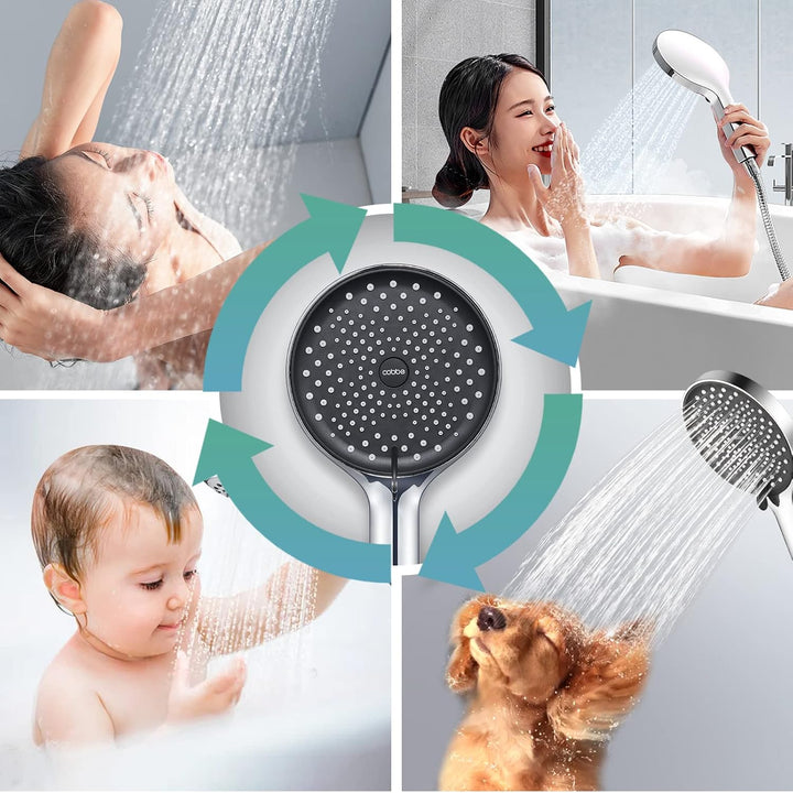 Cobbe Duschkopf Wassersparender, Sparduschkopf, Duschkopf mit Schlauch, Grossem Regendusche Duschkop