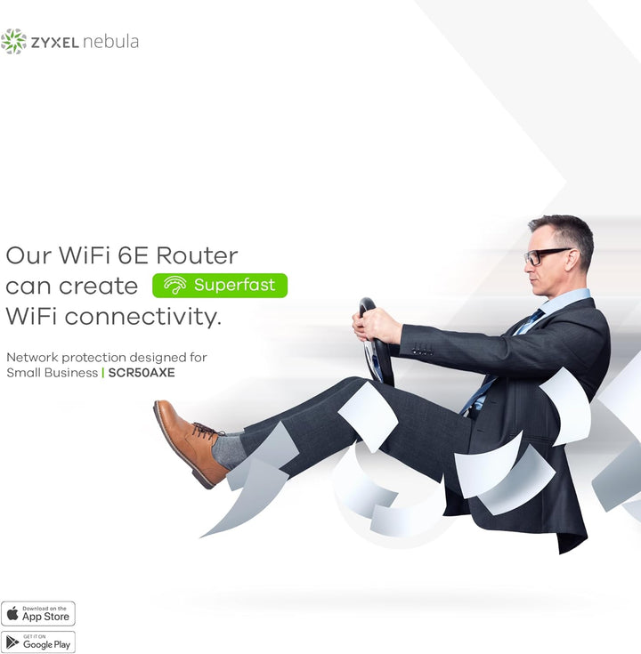 Zyxel Secure Cloud-Managed Router/Firewall mit AXE5400 Tri-Band WiFi Abonnementfreie Netzwerksicherh