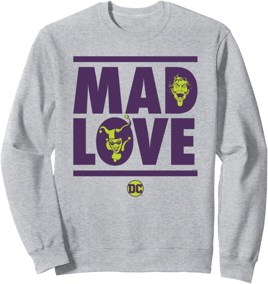 Batman Valentine's Day Joker Harley Quinn Mad Love Sweatshirt