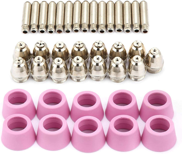 Kuuleyn Plasmaschneider Zubehör P60, 40 Stück/Set AG60 SG55 Plasmaschneider Schneidbrenner Verbrauch