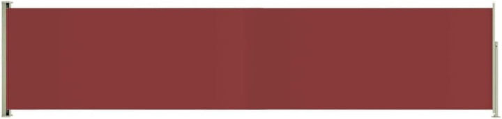 FIRBNUS Seitenmarkise Ausziehbar 140x600 cm Rot Sichtschutz Balkon Sichtschutz Garten Sonnenschutz T