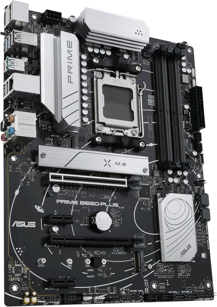 ASUS Prime B650-PLUS CSM Mainboard Sockel AMD AM5 (Ryzen 7000, ATX, DDR5 Speicher, PCIe 5.0 M.2, 2.5