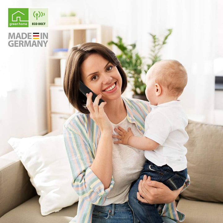 Gigaset A270A – Basic Schnurloses Heimtelefon mit grossem Display, Anrufbeantworter und Freisprechei