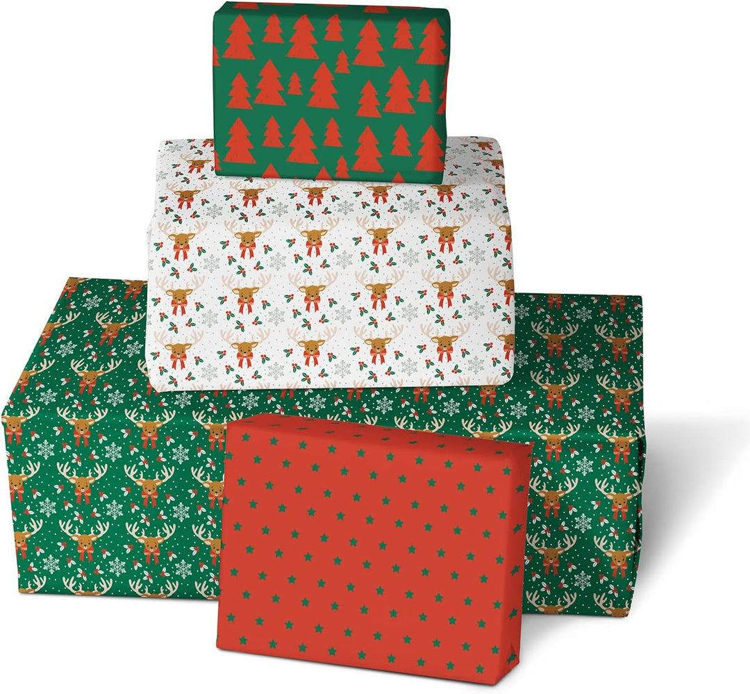 Clairefontaine 202060AMZC - Karton mit 12 Rollen Geschenkpapier Excellia 80g, 2x0,70m, ideal für Wei