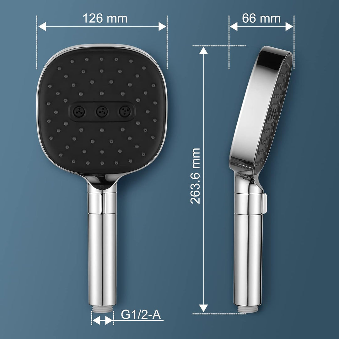 Cobbe Duschkopf Wassersparend Tanzendes Wasser Sparduschkopf, Regendusche Gross Duschkopf Druckerhöh