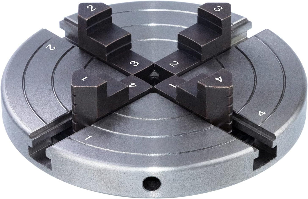 DEEFIINE 152MM Backenfutter Drechselfutter M33,4-Backen selbstzentrierend Spannfutter Drehfutter Dre