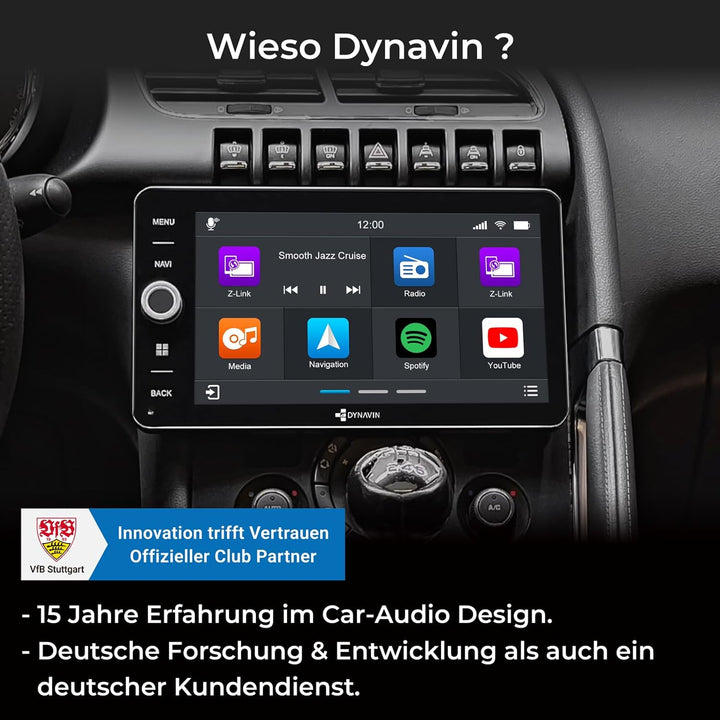 DYNAVIN Android Autoradio Navi für Peugeot 3008 5008, mit 4 * 100W DSP Verstärker | DAB+ Radio; Komp