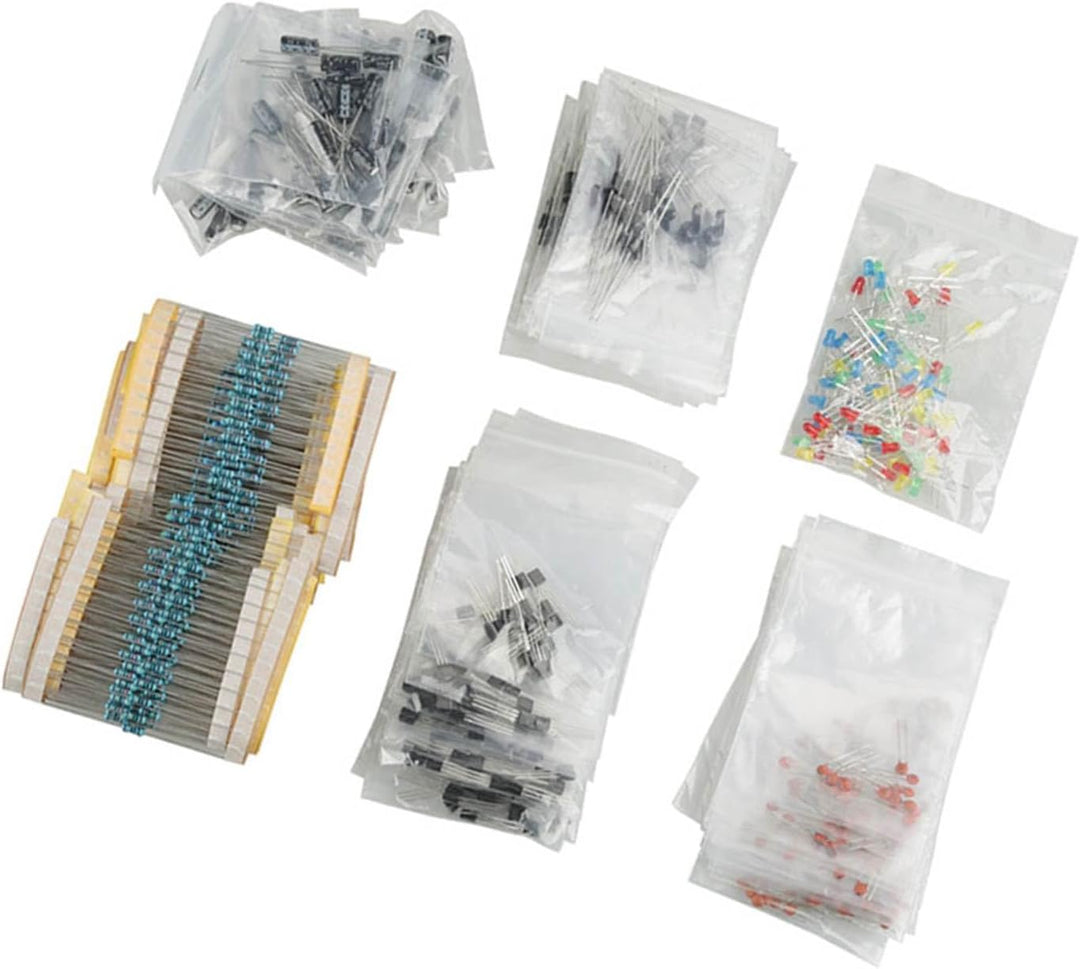Elektronische Bauteile LED-Dioden Transistor Elektrolytkondensatoren Widerstände Kit Elektronische B