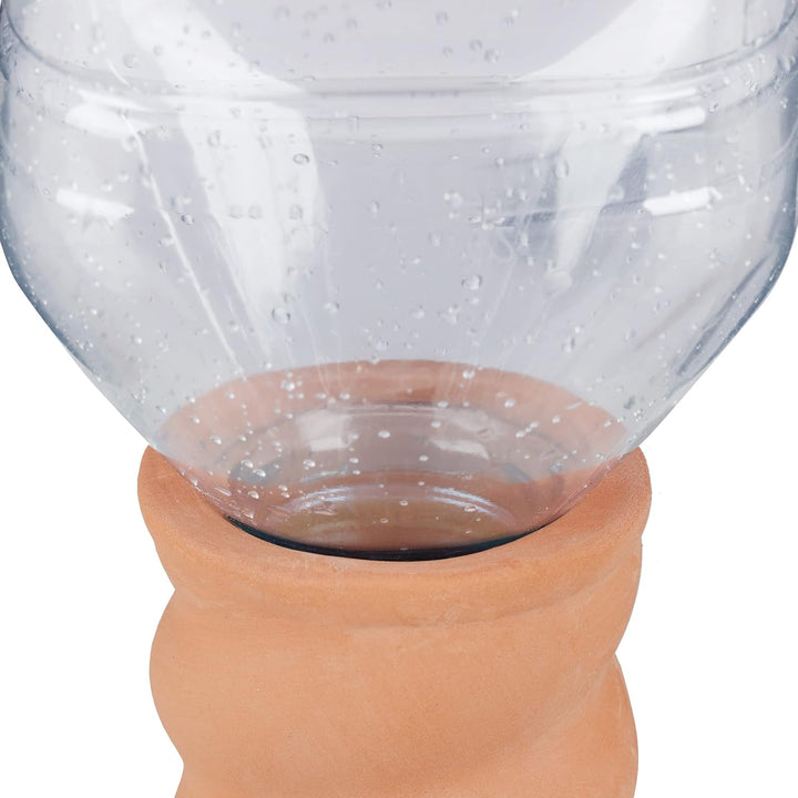 Relaxdays 12 x Tonkegel Bewässerung, Bewässerungshilfe Pflanzen, für 1,5 L Flaschen, Giesshilfe, HxD