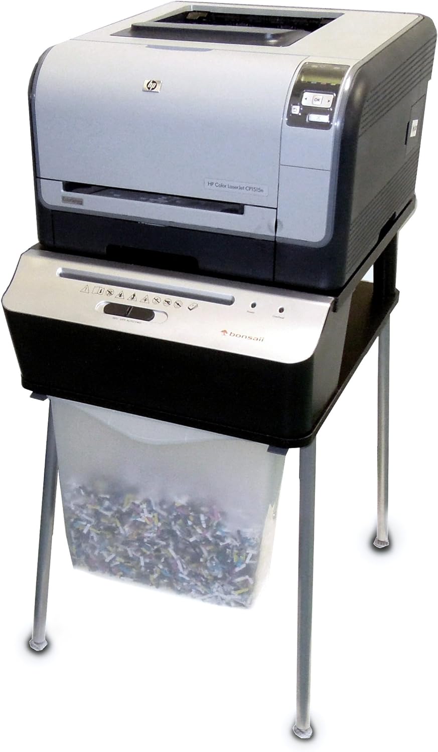 Bonsaii 510909 Doc Shred Fit | Druckertisch Aktenvernichter |Partikelschnitt | 7 Blatt |10 Liter | 4