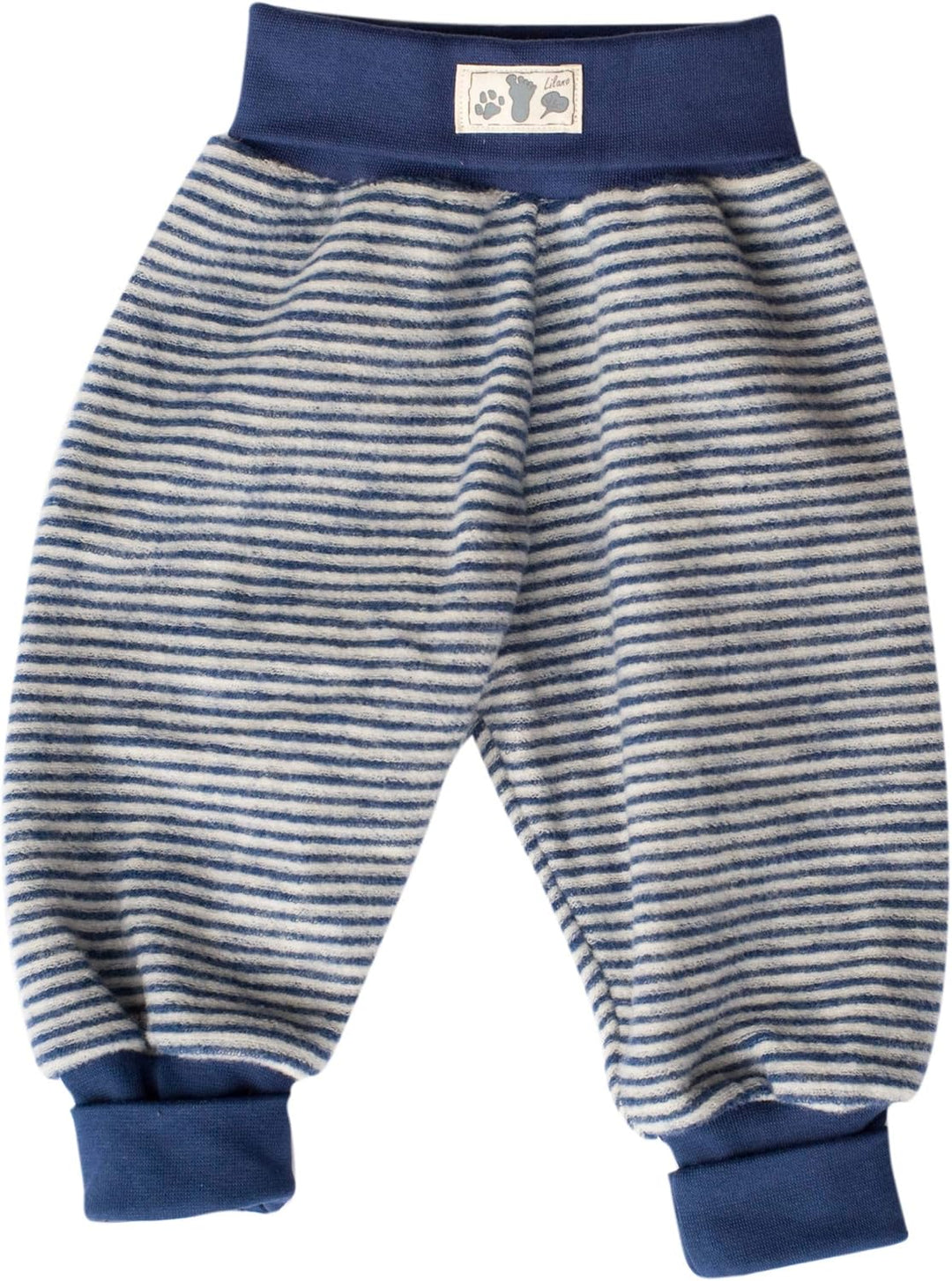 Lilano, Baby Fleece Hose, 100% Wolle (kbT) 68 Marine / Natur, 68 Marine / Natur
