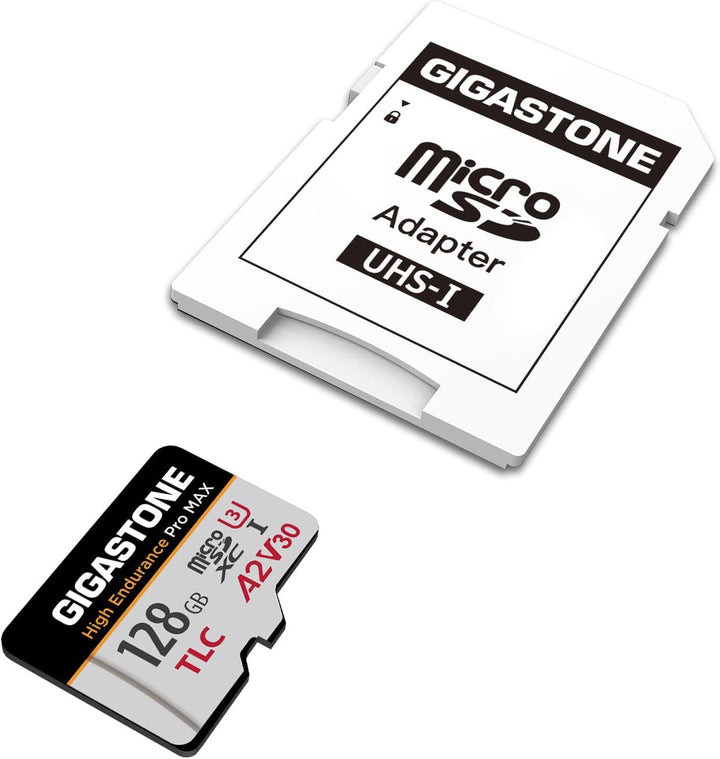 GIGASTONE 128 GB Micro-SD-Karte, hohe Ausdauer Pro MAX Serie Geschwindigkeit bis zu 160 MB/s, kompat