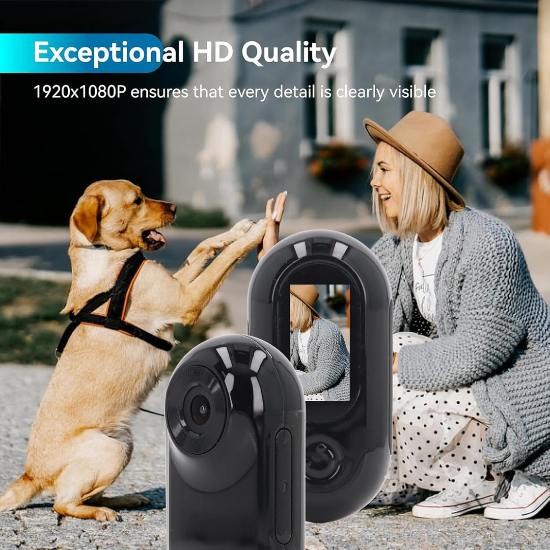 Goshyda Haustierhalsbandkamera, HD 1080P Katzenhalsbandkamera Hundehalsbandkamera mit 120° Weitwinke