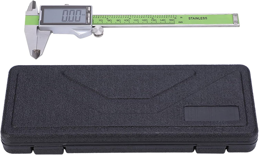 Fafeicy 150mm Digitaler Messschieber mit LED-Display, hochfestes elektronisches Lineal aus Edelstahl