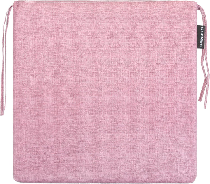 Brandsseller Sitzkissen ca. 40x40 cm mit Klettverschluss Stuhlauflage Sitzauflage 4 Kordelbändern fü