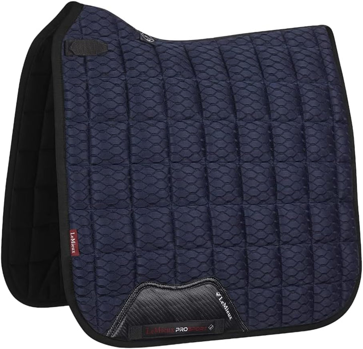 LeMieux Carbon Mesh Air Dressur-Quadrat Navy Schabracke, Marineblau, Large L Carbon Mesh Quadrat Mar