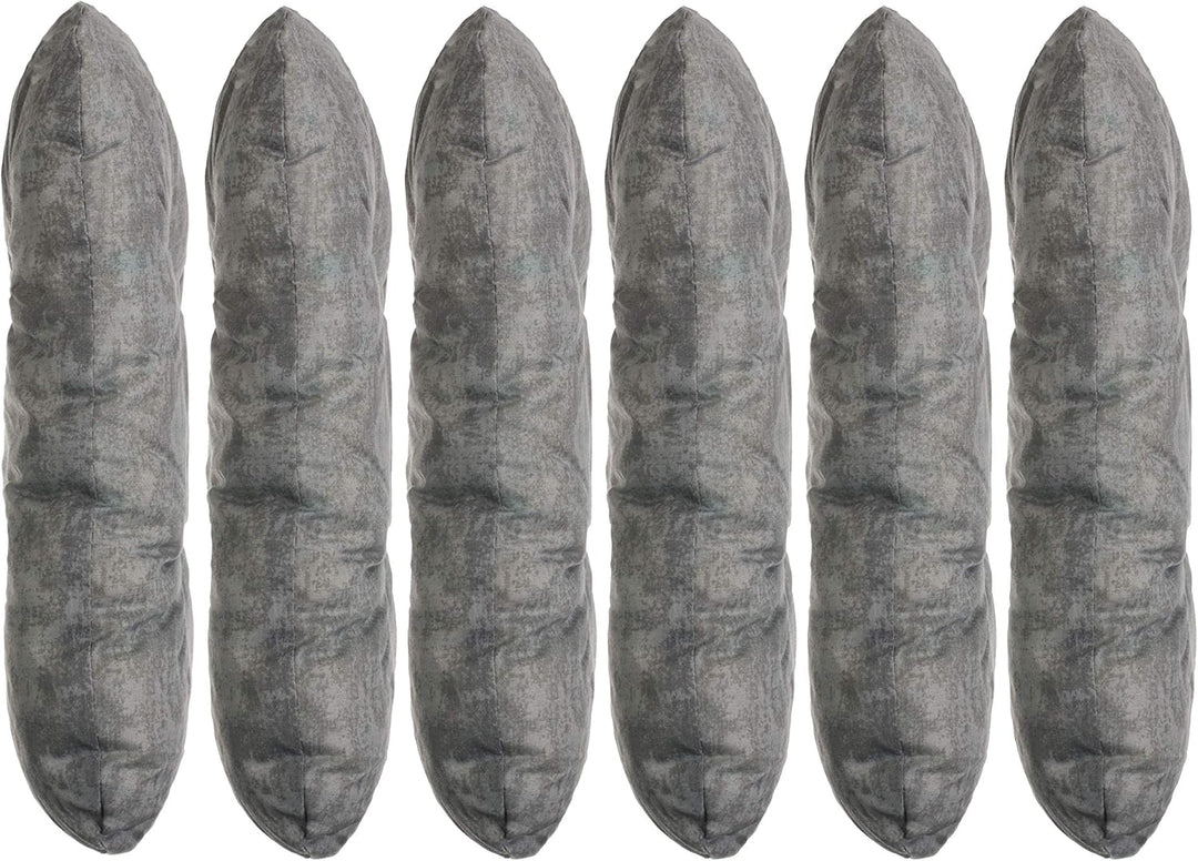 Brandsseller Kissen-Set Sitzkissen Dekokissen Stuhlkissen Zierkissen Stuhlauflage 6er-Set Grau, 6er-