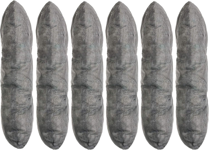 Brandsseller Kissen-Set Sitzkissen Dekokissen Stuhlkissen Zierkissen Stuhlauflage 6er-Set Grau, 6er-