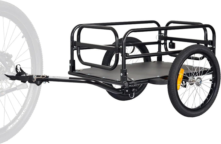 Tiggo Klappbar Fahrrad Lastenanhänger Fahrradanhänger Ladefläche: 67 x 46x25 cm / ca. 70 Liter / 2 G
