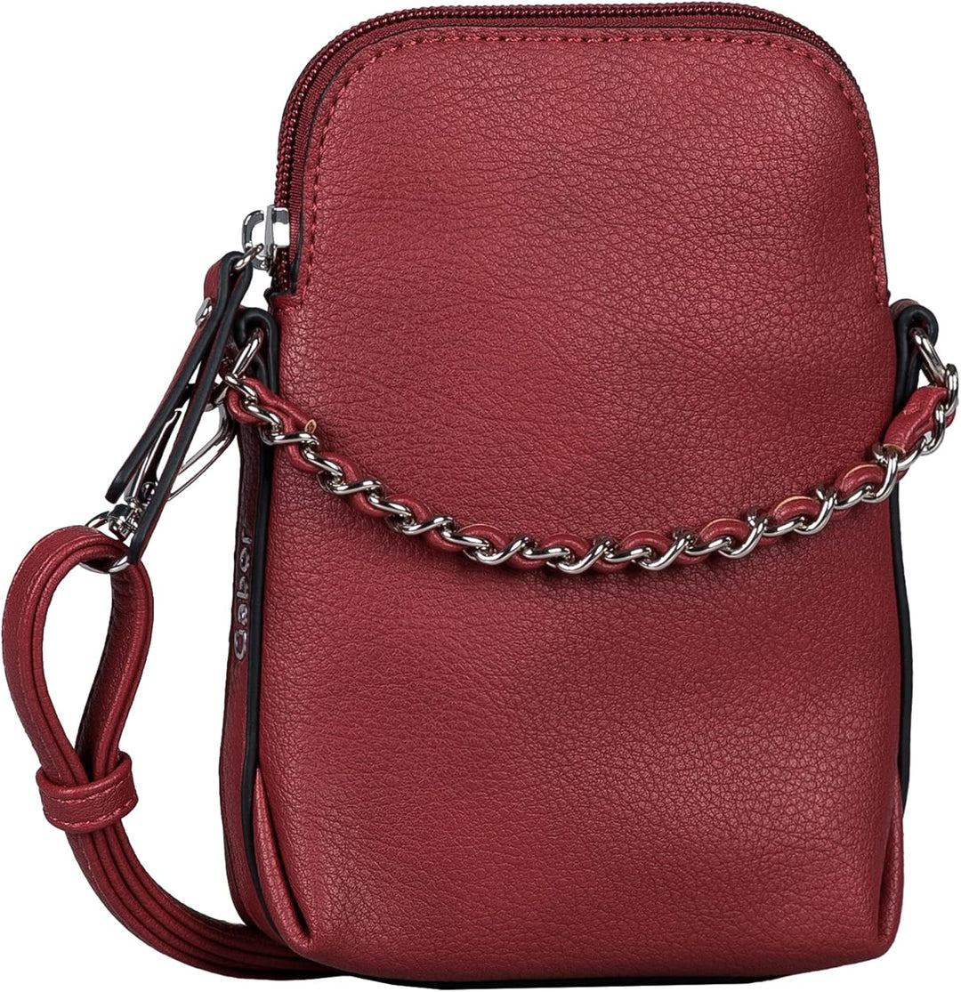 Gabor bags Valentine Damen Handytasche Umhängetasche Dark Red, Dark Red