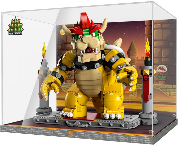 cooldac Acryl Vitrine Box für Lego 71411 Super Mario Der mächtige Bowser, staubdicht Transparent Cle