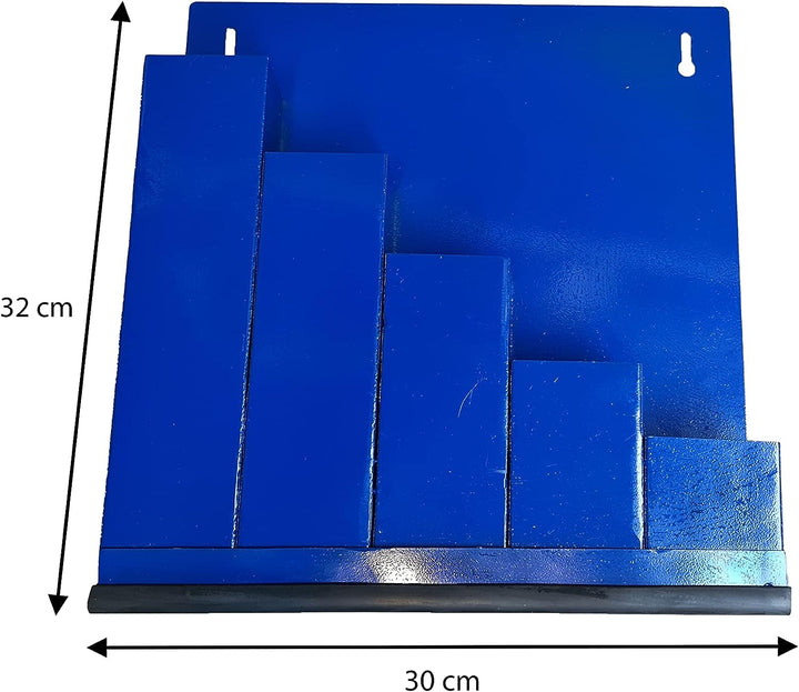 Kabelbinder-Ordnungsbox, blau - mit 5 x 100 Naturfarbige Kabelbinder verschiedene grossen im