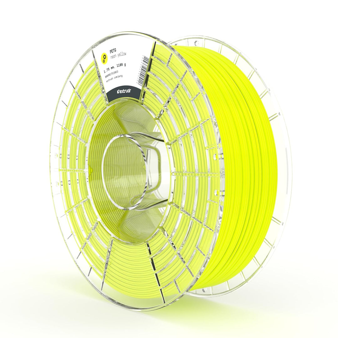 extrudr® PETG ø1.75mm (1.1kg) 'NEON GELB' - 3D Drucker Filament - Made in Austria - höchste Qualität