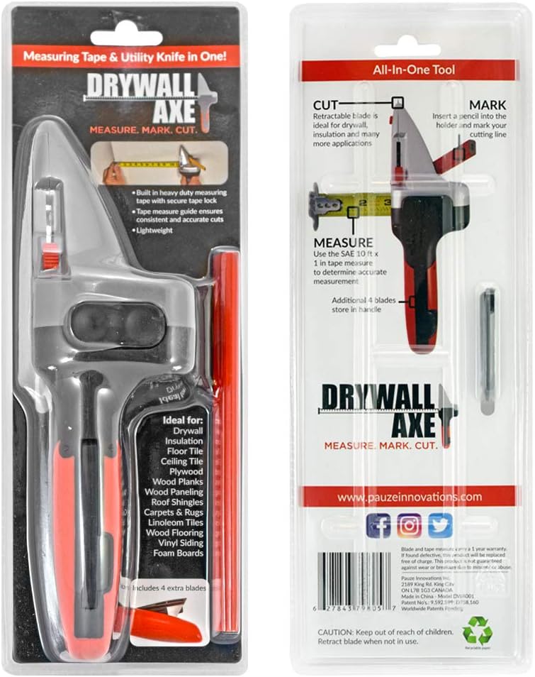 Cuttermesser mit Flexometer für Gipskarton