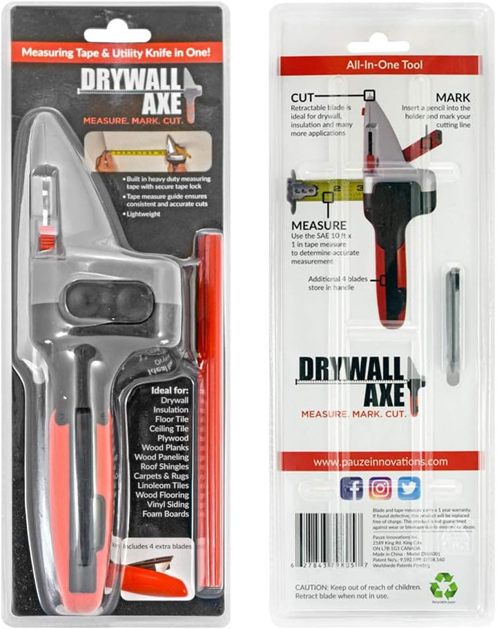 Cuttermesser mit Flexometer für Gipskarton