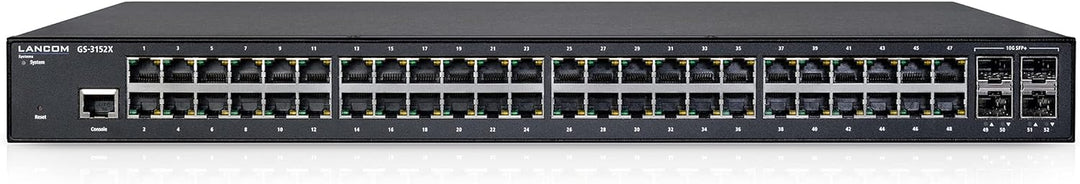 LANCOM GS-3152X, Managed Layer-3-Lite-Switch, 48 Ethernet-Ports und 4 SFP+ Ports (1G/10G), 176 GBit/