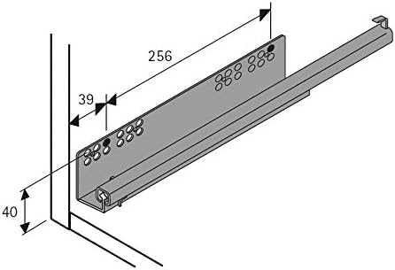 HETTICH 9132916 Silber Amari 200 Hosenhalter (Hosenträger), ausziehbare Halterung für 8 Hosen, Korpu