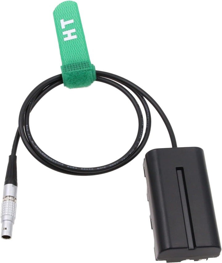 HangTon 0B 2 Pin auf NP-F970 F570 F550 Dummy Akku für Blackmagic Video Assist 12G Atomos Shogun Infe